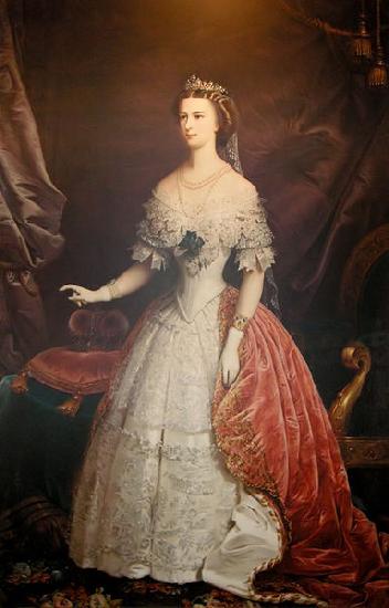 unknow artist Portrait of Empress Elisabeth of Austria-Hungary Germany oil painting art